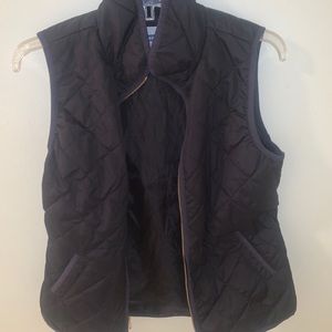 Black quilted vest